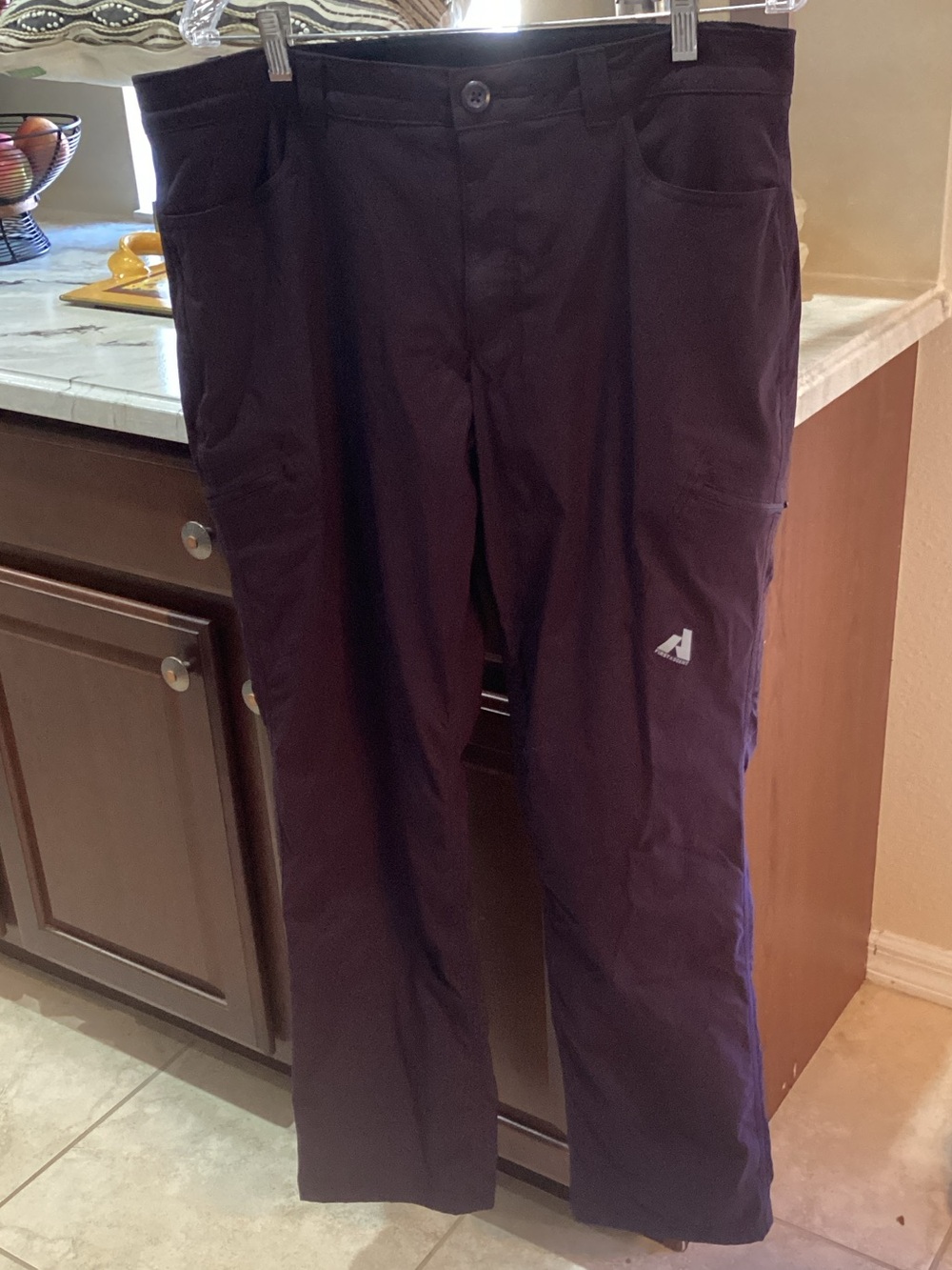 Eddie Bauer Women’s Dark Purple Cargo Pants Fleece Lined